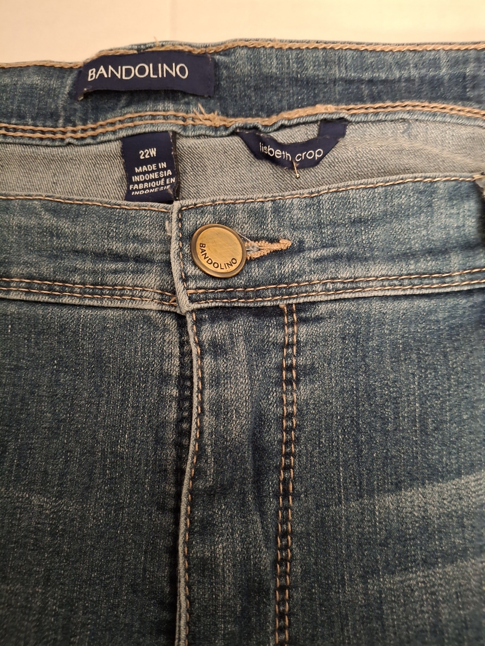 Bandolino Women's Blue Crop Jeans - 22W